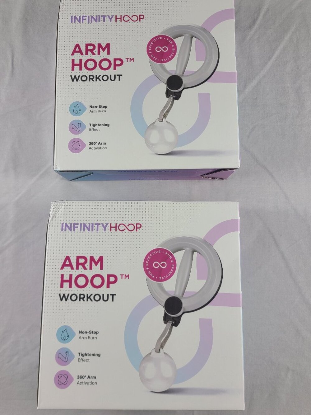 Infinity Hoop Arm Workout With Counter Set of 2 Purple
